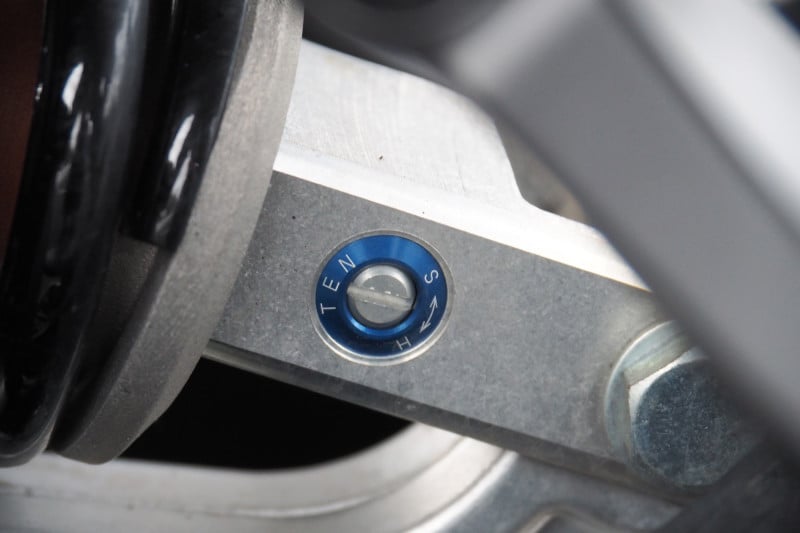 サスペンションのセッティングは更に細かくできるように