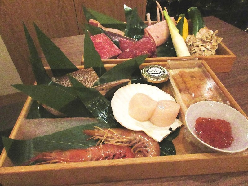 fits アラカルト用の食材が載せられたプラッター