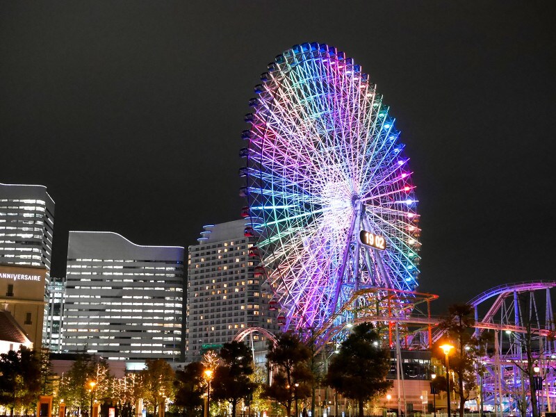 GM5購入後、初めての夜景撮影は、横浜の定番夜景スポット「みなとみらい」でした!(2016年4月5日撮影)