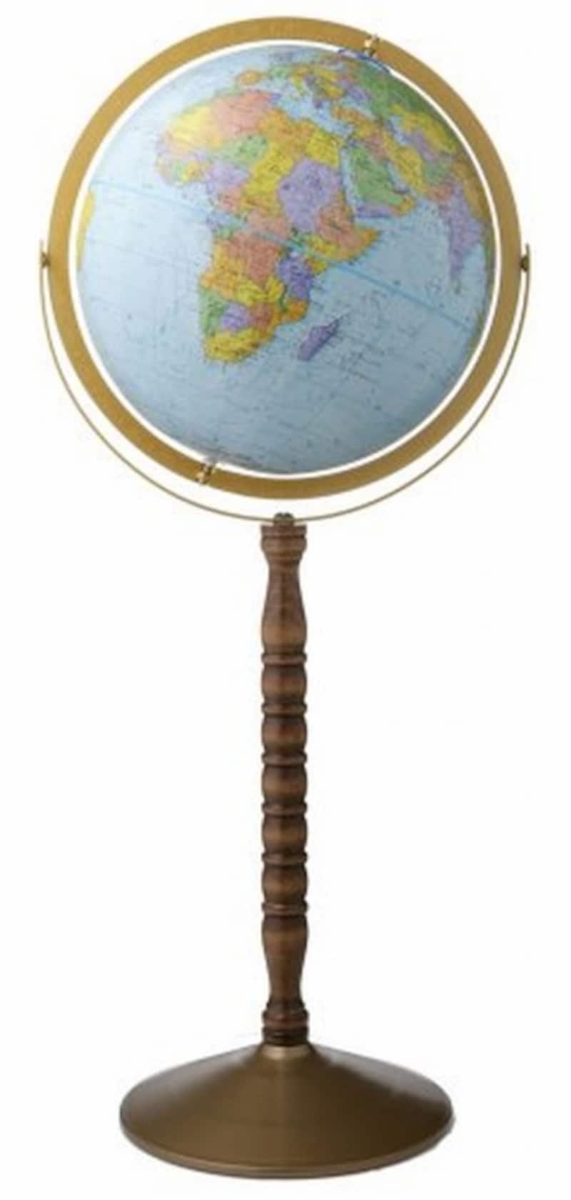 フロアスタンド型の地球儀、リプルーグル「トレジャリー」