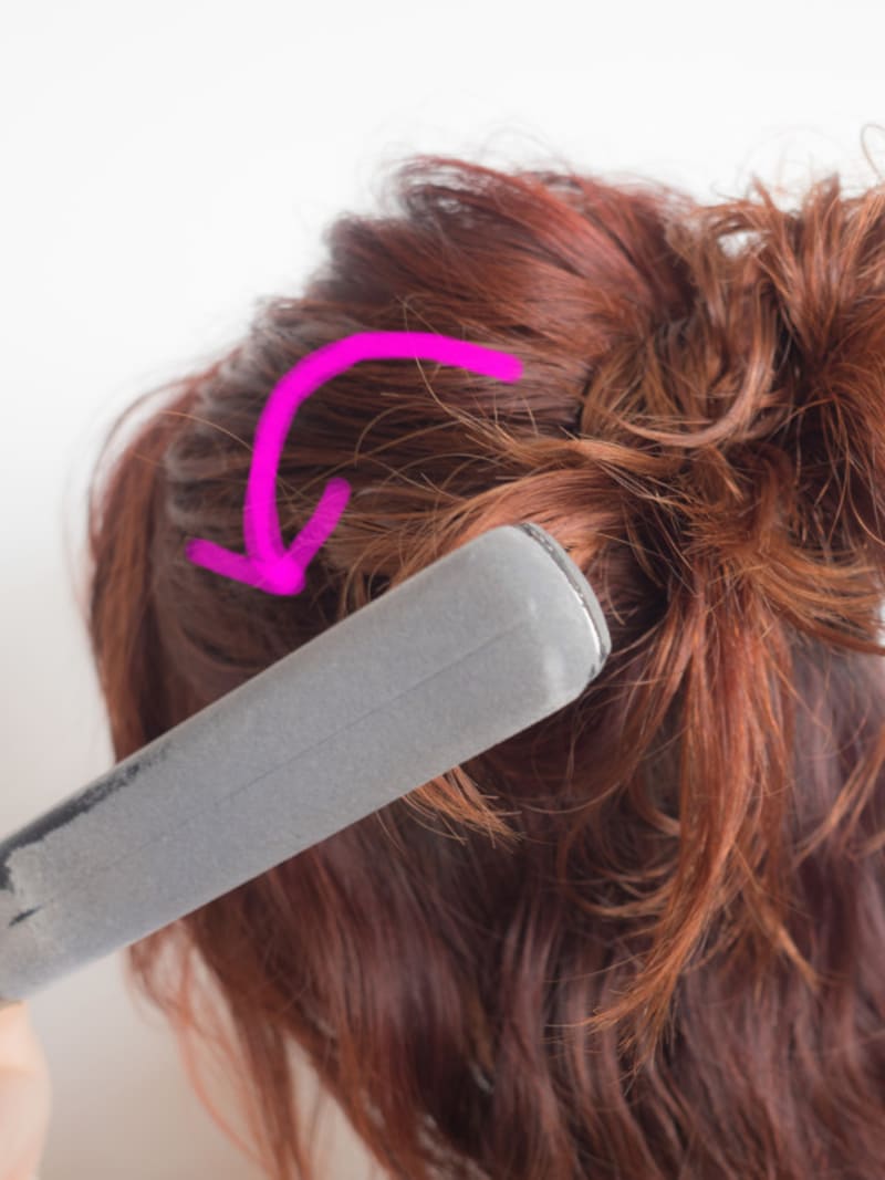 ハーフアップお団子