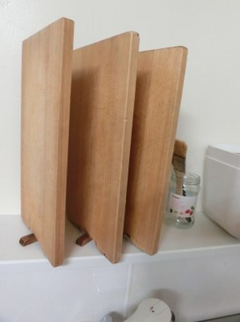 隙間をあけて立て乾燥させたら、重ねて収納しても大丈夫