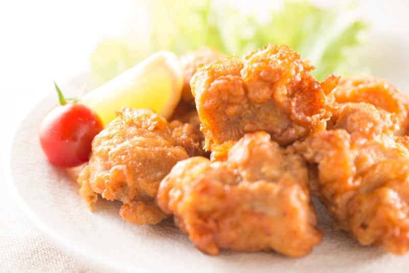 唐揚げにはレモン!