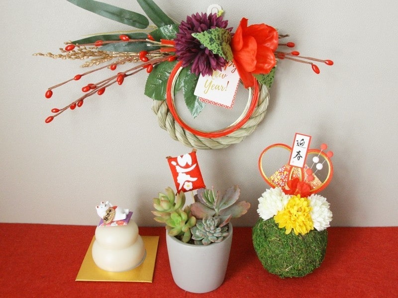 お正月製作・工作　しめ縄・鏡餅などお正月飾り