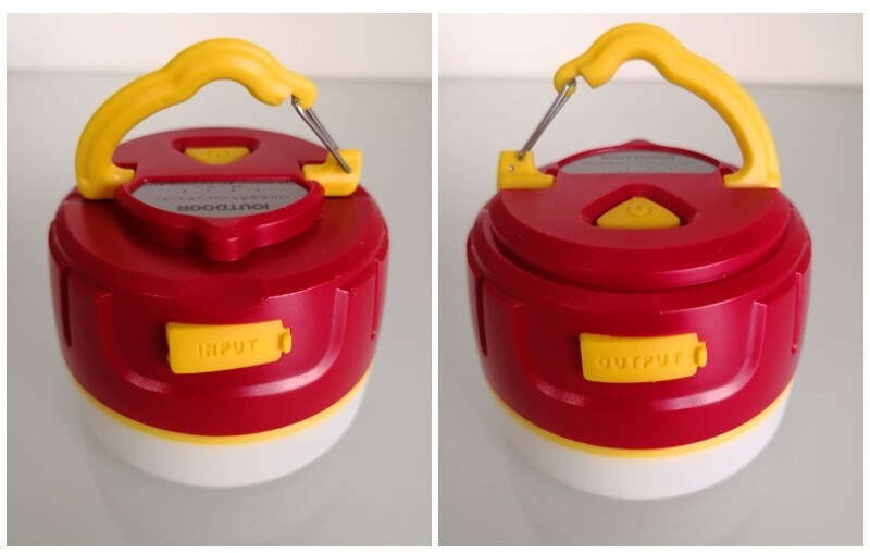 モバイルバッテリーになるLEDライト