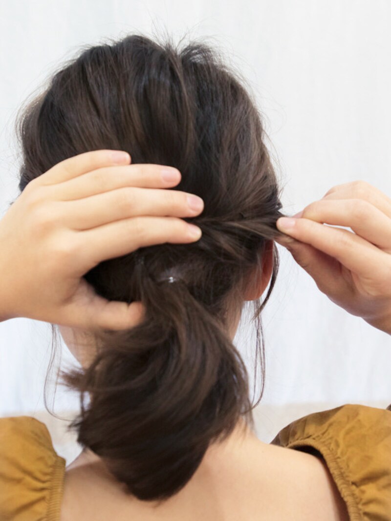 鏡で確認しながら少しづつほぐしていく