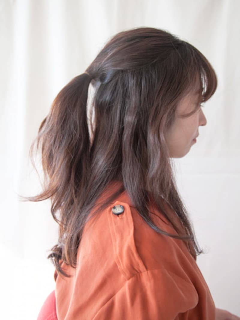 髪色に近いシリコンゴムを使用