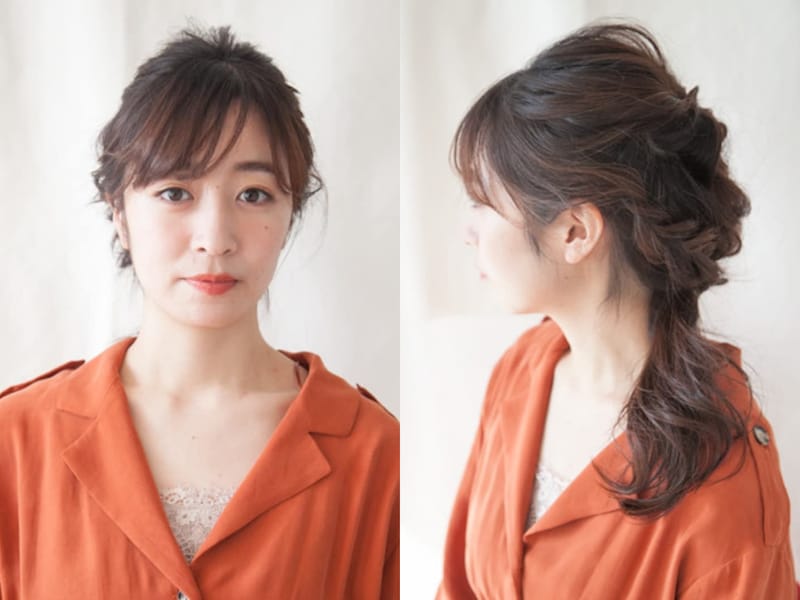 編み込み出来ない人のヘアアレンジ