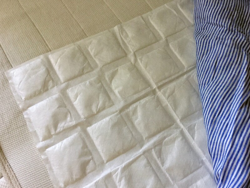 長さ80cmなので、体の下に敷ける