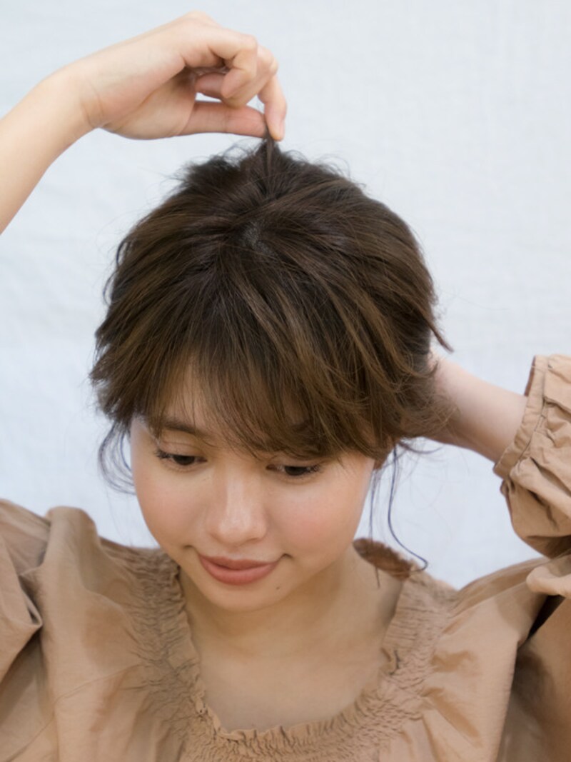 鏡で確認しながら少しづつ引っ張る