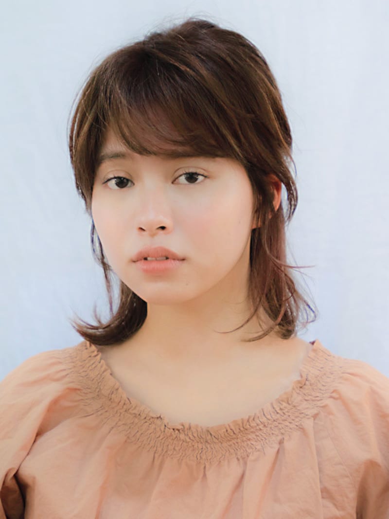 ラフなくるりんぱハーフアップで丸顔さんも大人っぽく