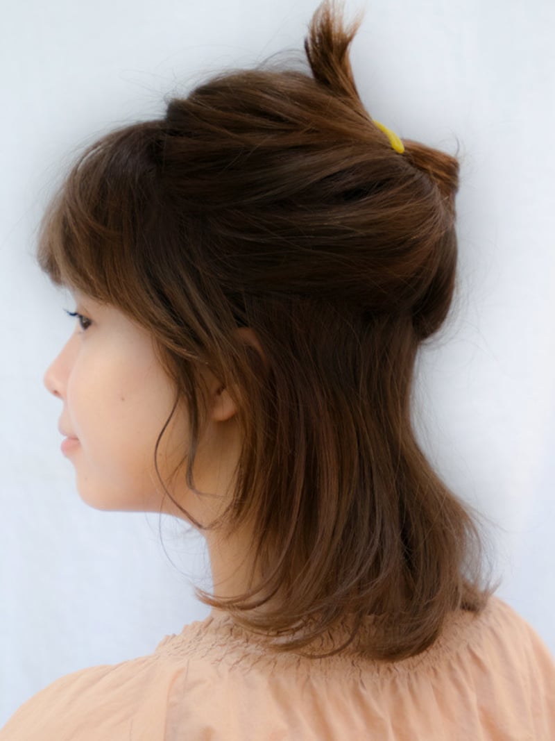 ジグザグに分けとるとナチュラルに仕上がる