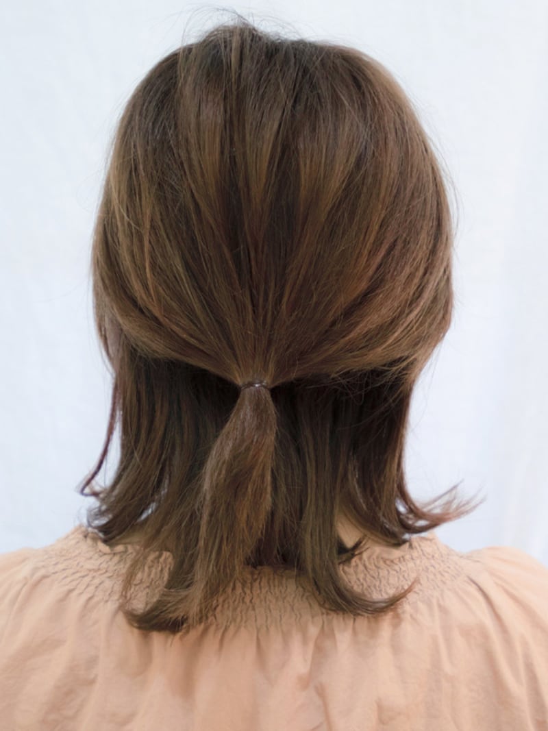 根元から3センチくらい離して結んでおくと良い