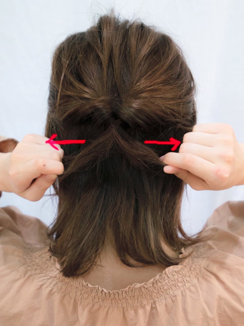 キツめにギュッと引っ張る