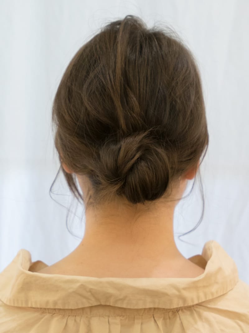 大人ローお団子ヘア