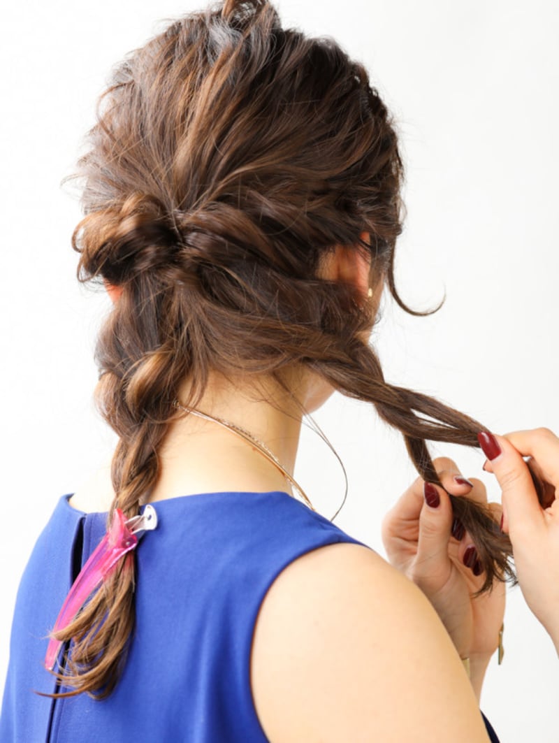 ゴムではなくクリップで仮留め