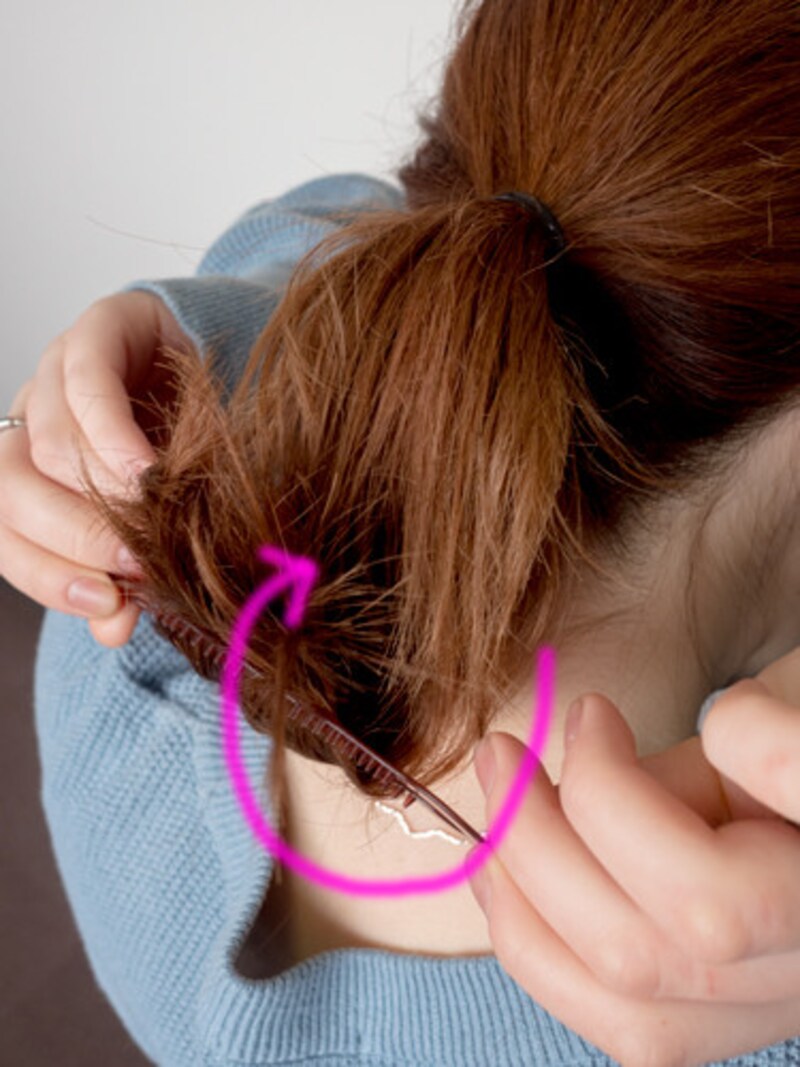 シニヨンメーカーの使い方