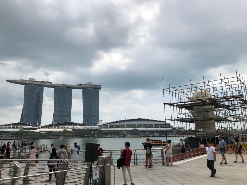 マーライオン公園のマーライオン