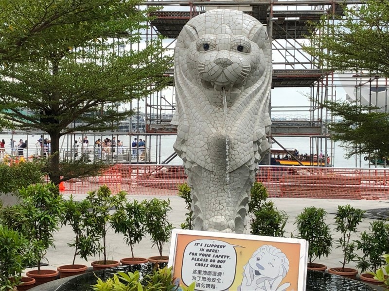 マーライオン公園のミニマーライオン