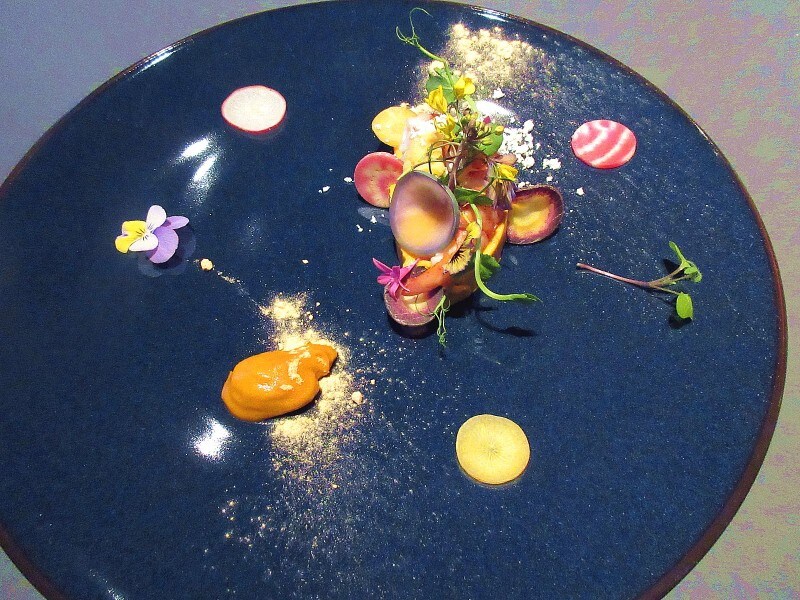 re:Dine GINZA（リダイン ギンザ） あまっ娘人参のムース オマール海老と野菜のジュエリー