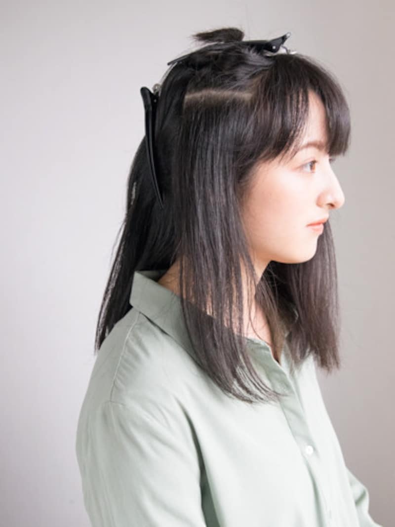 ハチの部分を目安に分ける