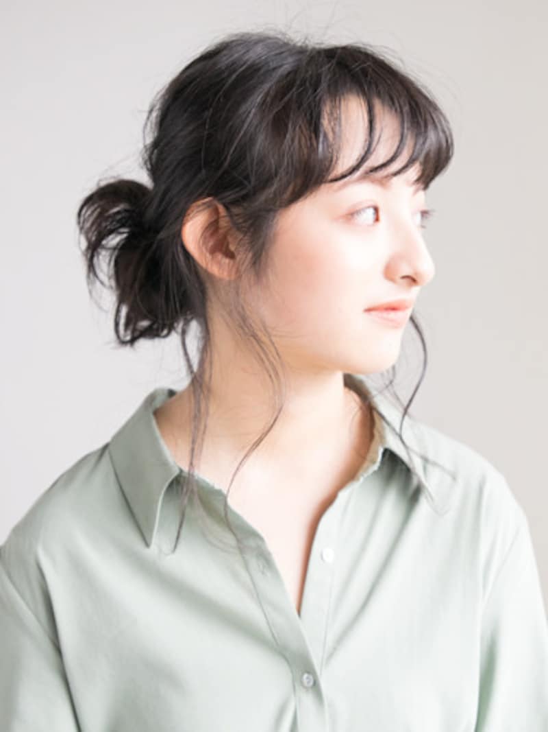 トップにボリュームを出して立体感アップ