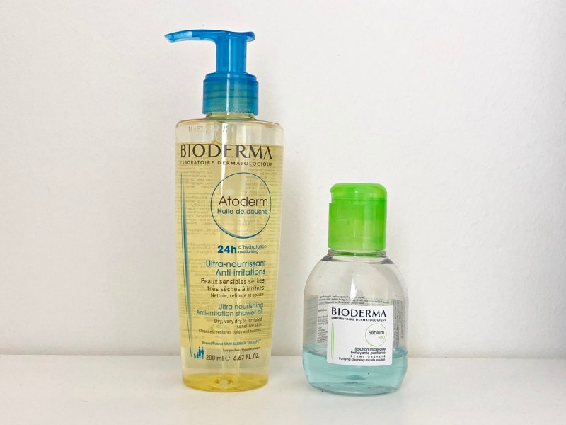 シャワーオイルとクレンジング水