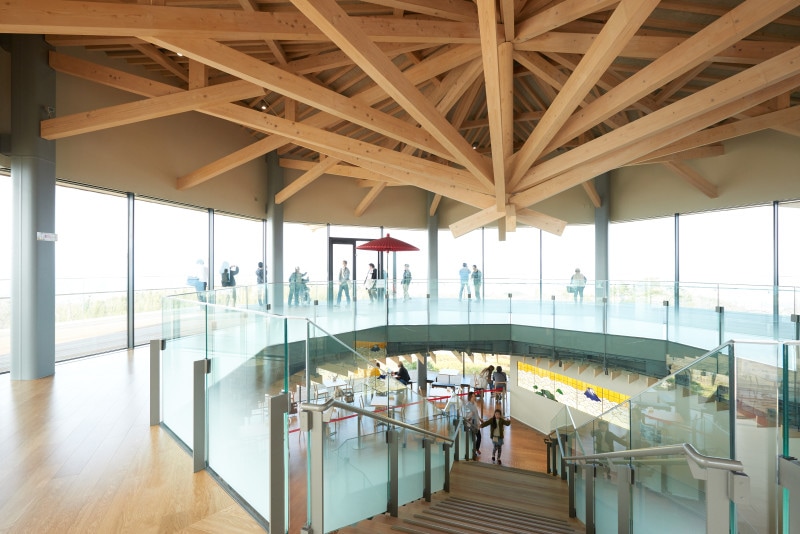 木の温もりあふれる内観