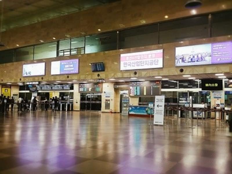 大邱国際空港２階出国フロア