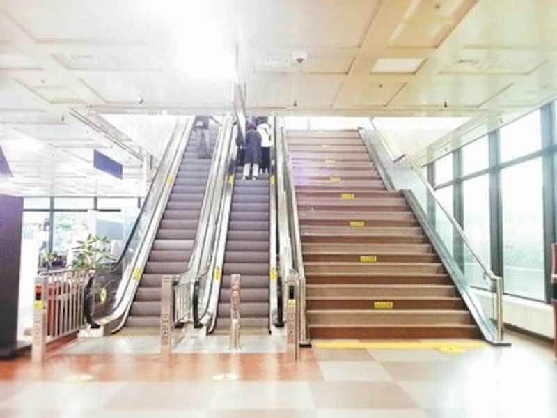 大邱国際空港内のエスカレーター