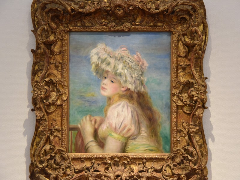 ルノワール『レースの帽子の少女』