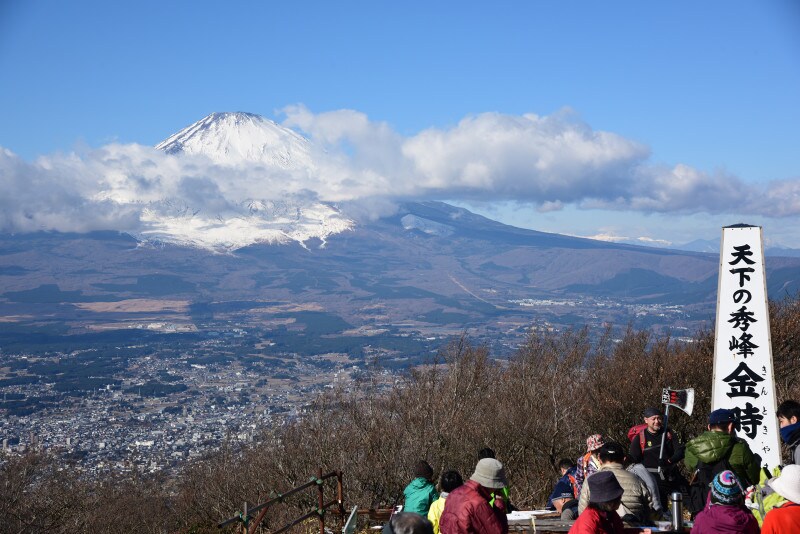 金時山頂上からの眺望