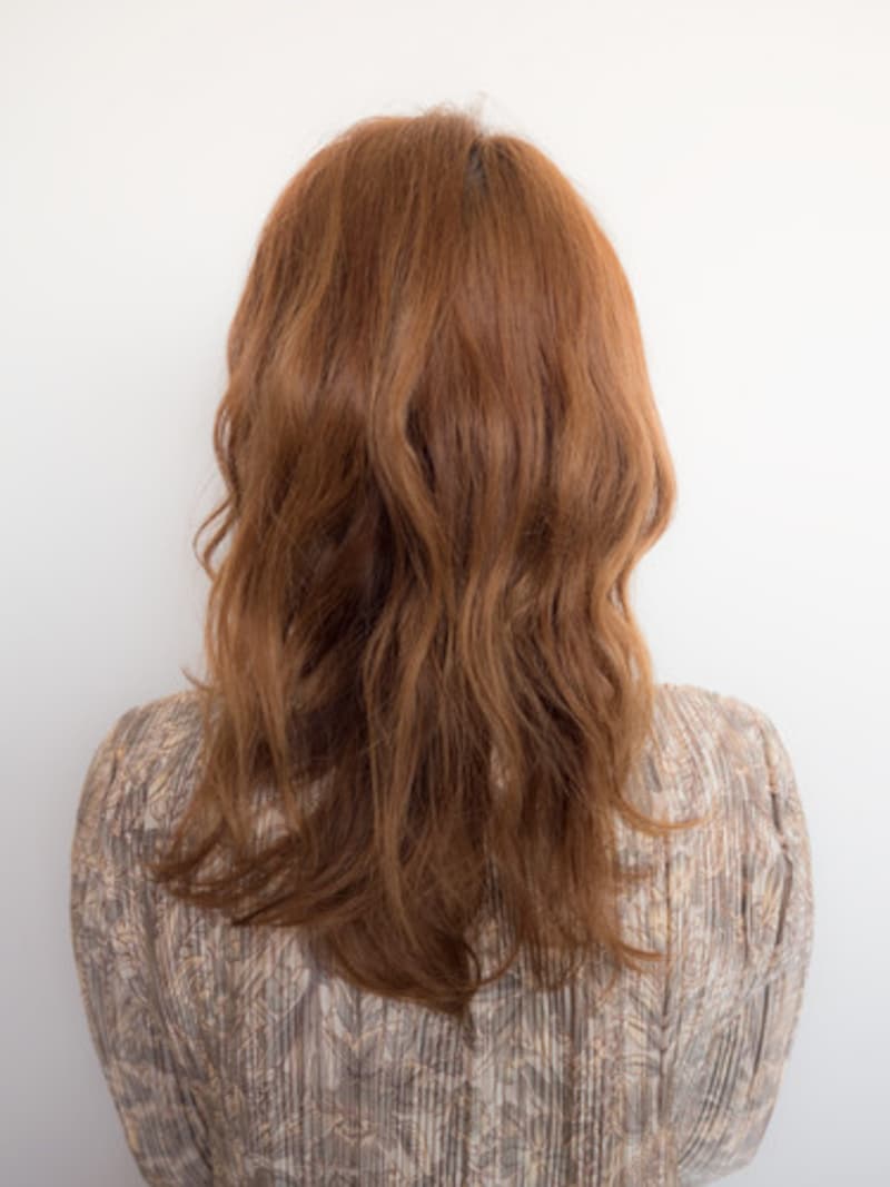 100均コームで簡単夜会巻き:髪の毛に動きがあると良い