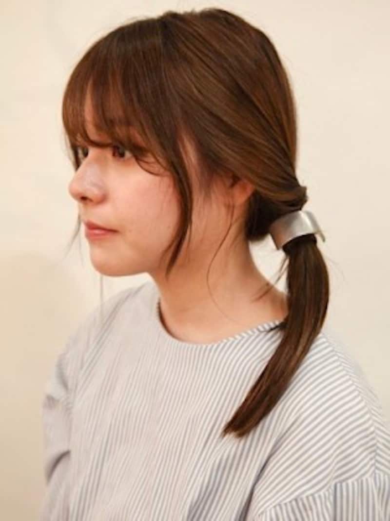 雨の日のヘアアレンジ ロング ミディアム向け簡単ひとつ結び ヘアアレンジ All About