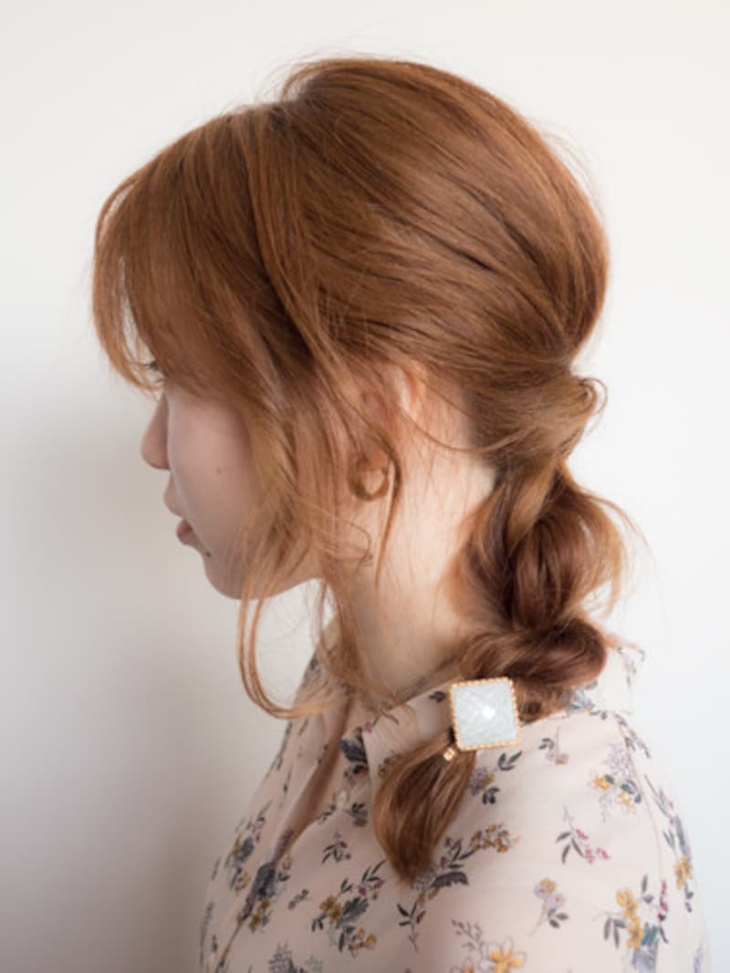 ルーズな雰囲気の編みおろしでおしゃれに