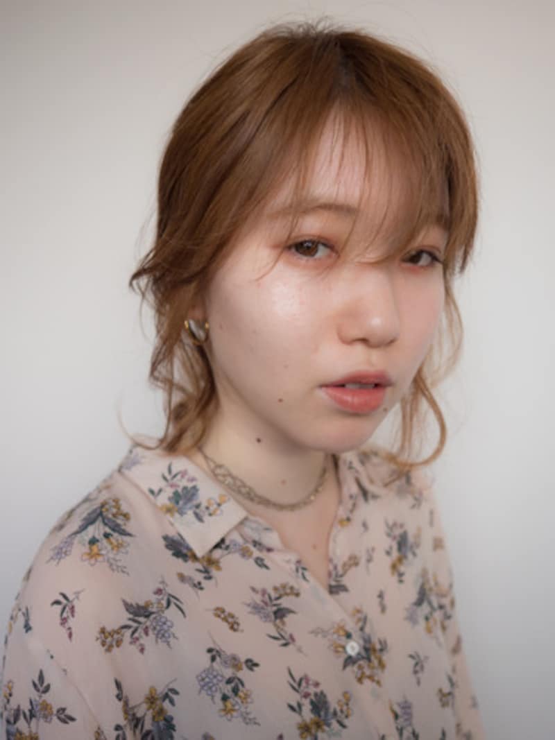 編みおろしのはじめにくるりんぱをすることでボリュームが出しやすくなる