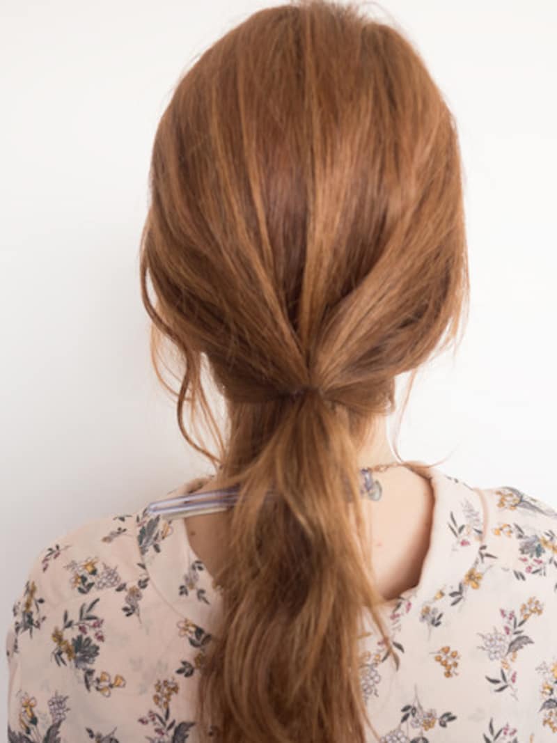 ポニーフックの編みおろしアレンジのやり方は?