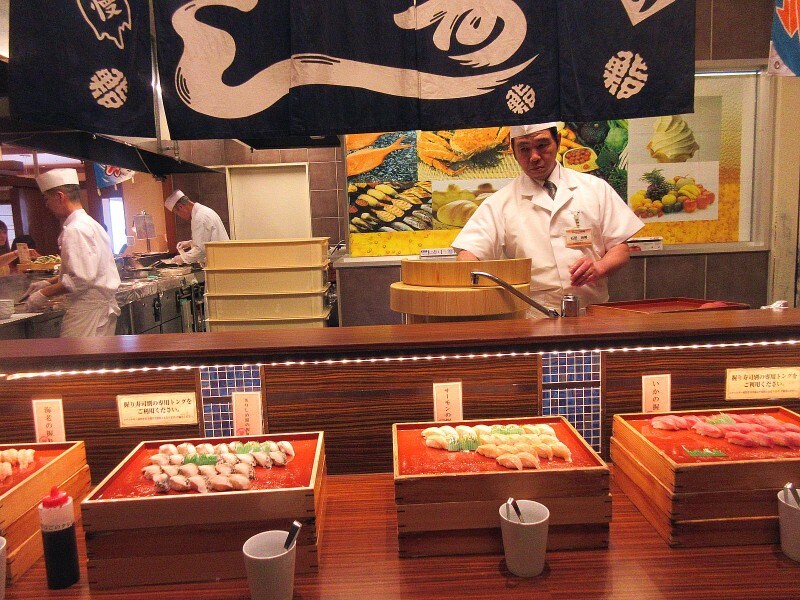 伊東 ホテルニュー岡部 寿司の実演