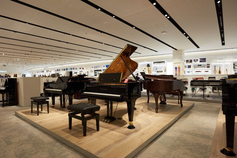 楽器展示エリア