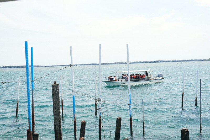浜名湖から船にのって出発!