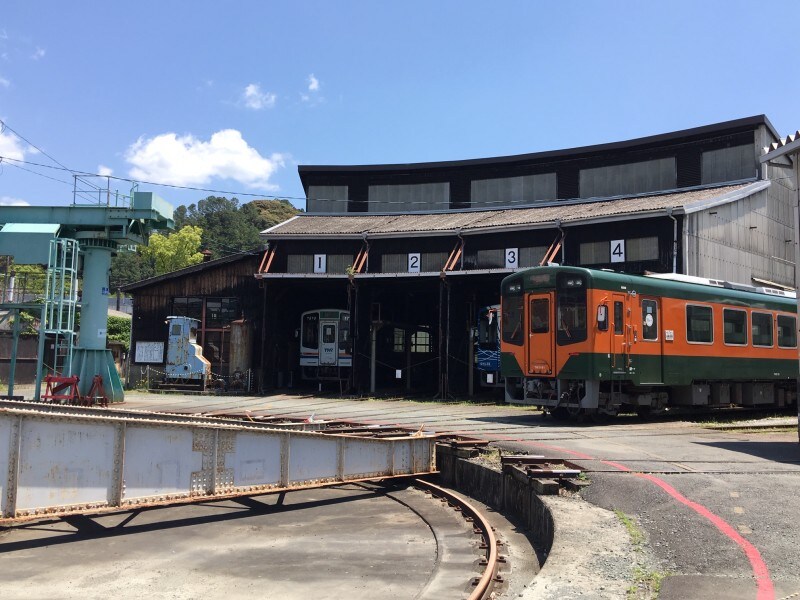 転車台と扇形車庫