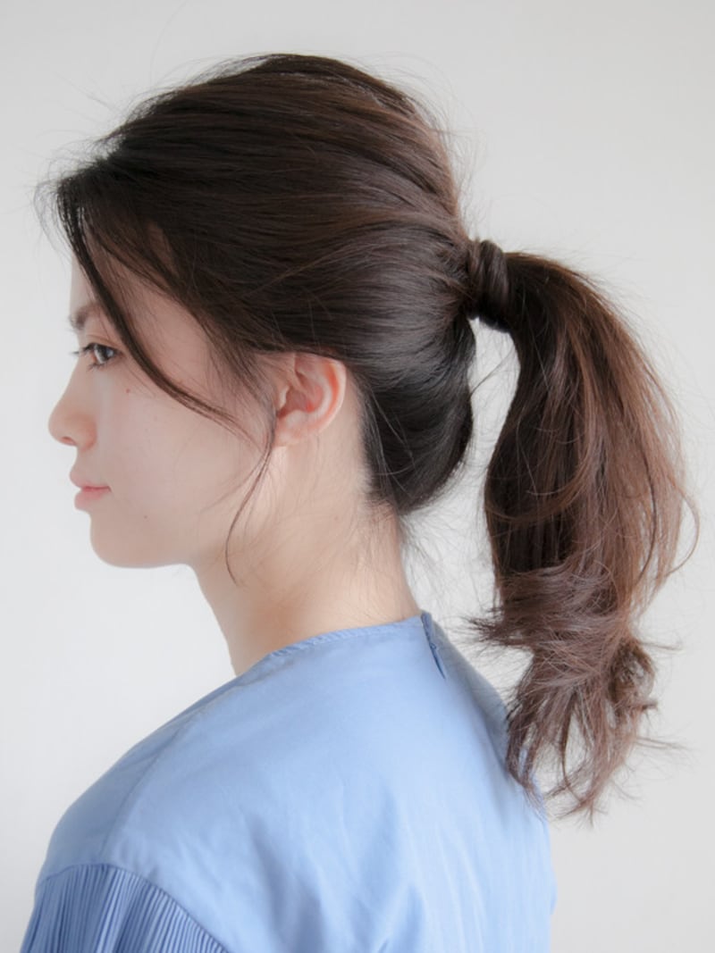 プールや海の髪型・ヘアアレンジ5：ポニーテール