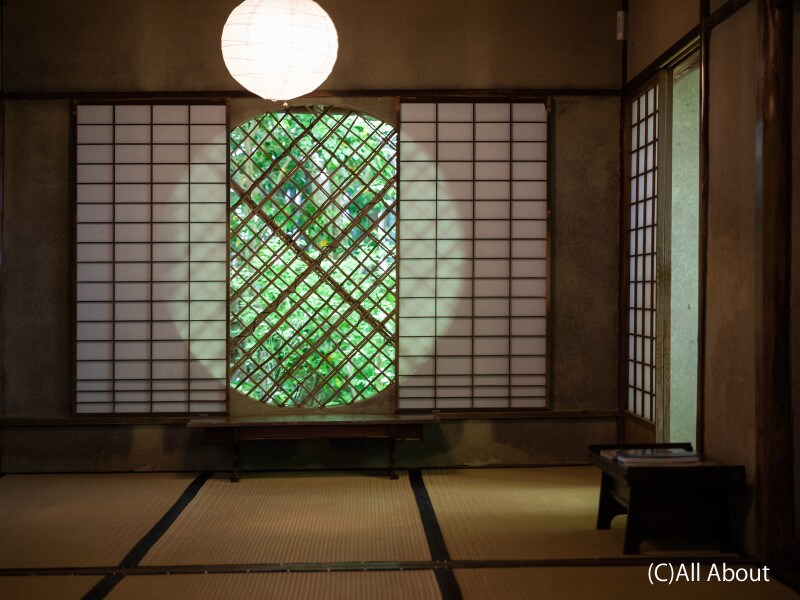 京都のお寺巡り3.祇王寺の吉野窓