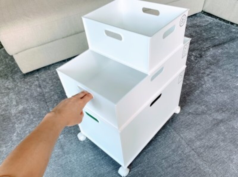 キャスターを付けるとワゴンにもなる！