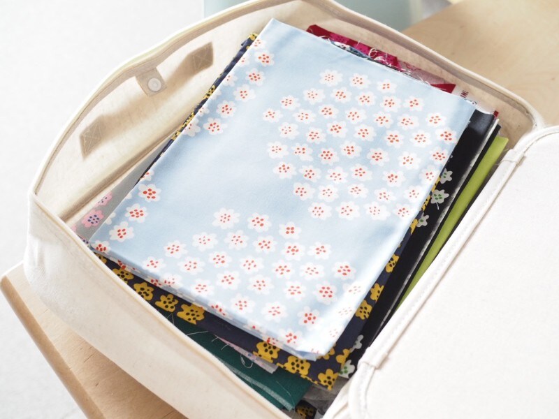 収納アイデア(大判の生地収納)