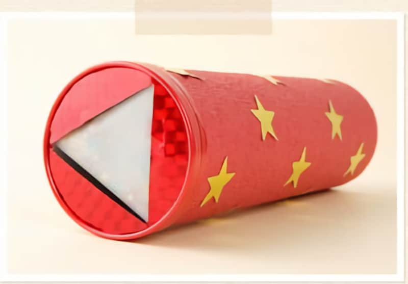 女の子の夏休み工作・自由研究工作 ポテチ万華鏡