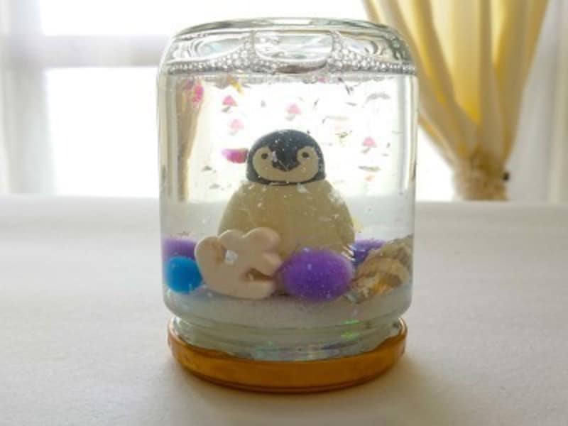 女の子の夏休み工作・自由研究工作 目に涼しいスノードーム