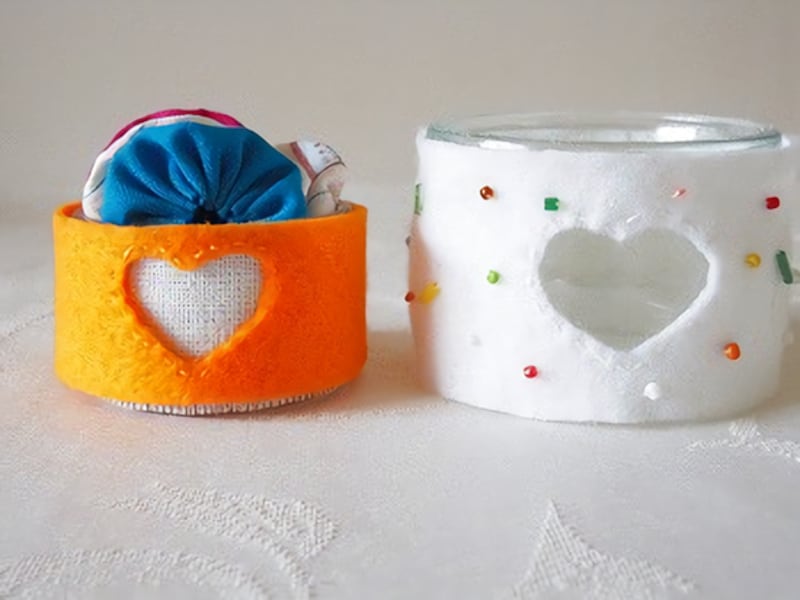 女の子の夏休み工作・自由研究工作 空き瓶の小物入れ