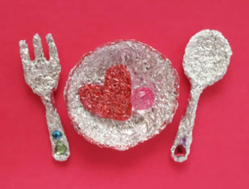 女の子の夏休み工作・自由研究工作 おままごとのカトラリー