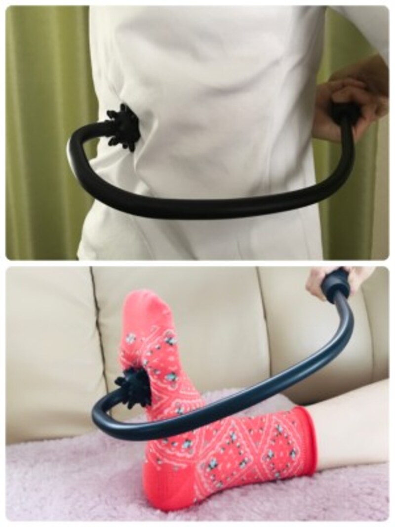 指圧を加えている写真